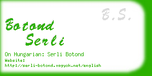 botond serli business card